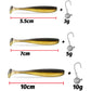 10PCS Soft Lure 5.5cm 7cm 10cm T Tail Worm 3PCS Jigging Head Hook 3g 5g 10g Metal Jig Carp Fishing Pesca Swimbait Gear Kit Bait