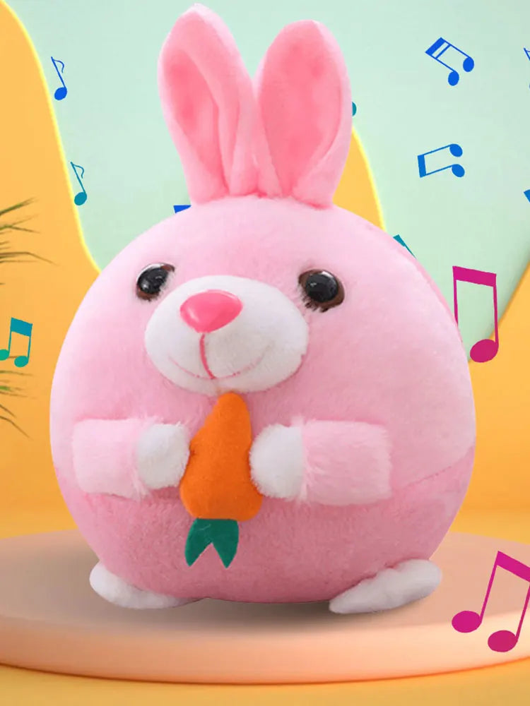 Cartoon Pig Active Moving Pet Plush Toy Washable Talking Moving Dog Ball Toy Pet Bouncing Balls for Dogs Cats