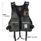 Fishing Life Jacket Buoyancy Vest Multi-pocket Lightweight Fly Fishing Vest for Men Adjustable Vests Detachable Cushion