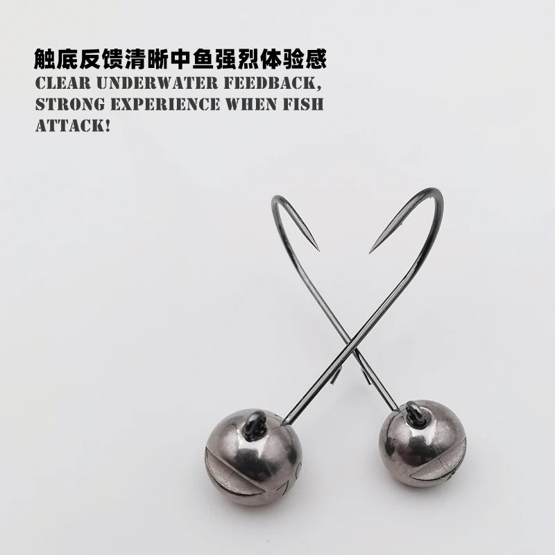 Mr JigginG Tungsten Jig Head 1g 1.5g 2g 2.5g 3g 3.5g 5.3g 7g 10g 14g Worm Hook for Soft Lure Tackle Fishing Accessories