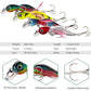 Sougayilang Fishing Bait Set 4PCS Wobbler Anti-corrosion Hook Bass Fishing Lure for Sea Carp Fishing Tackles De Pesca