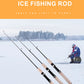 FISH KING Ice Fishing Rod Winter Short Fiber Telescopic Pole Portable Fish Trackle Accessories for Freshwater Saltwater