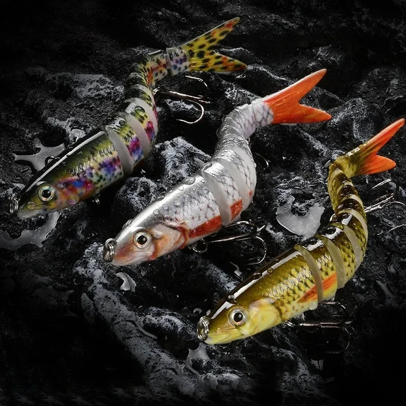 Fishing Lures Multi Jointed Swimbait Crank Bait Slow Sinking Bionic Artificial Bait Freshwater Saltwater Trout Bass Fishing Acce