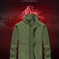 Winter fleece hiking jacket windbreaker for men Sportswear Wool lining thickened warm men's coat plus size overcoat