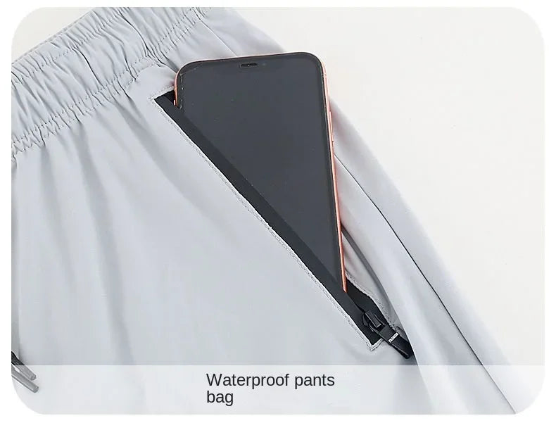 Ice Silk Fishing Pants, Cool Feeling Sweatpants, Outdoor Sunscreen, Quick Drying, Breathable, Anti-Mosquito Fishing Clothes