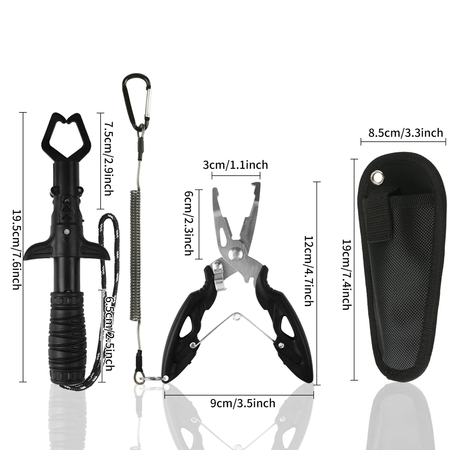 Fishing Pliers and Gripper Set Fishmen Muti-Function Fishing Gear Hook Remover Ice Fishing Tool Flyfishing Gear Gifts for Men