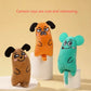 Cartoon animal toys are durable and bite resistant plush and interactive pet toys are suitable for cats to play at home