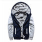 Winter Warm Sherpa Lined Coat for Men Heavyweight Plush Fleece Jackets Outwear Long Sleeve Zip Up Hoodie Sweatshirt Tops Outfits