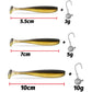 10PCS Soft Lure 5.5cm 7cm 10cm T Tail Worm 3PCS Jigging Head Hook 3g 5g 10g Metal Jig Carp Fishing Pesca Swimbait Gear Kit Bait
