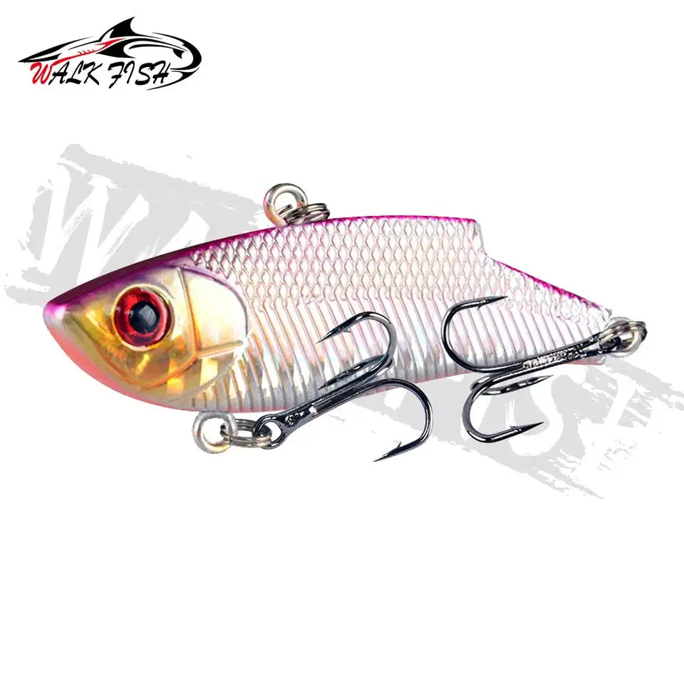 WALK FISH 5.5cm 10g Tough Fishing Lure VIB Rattlin Hook Fishing Sinking Vibration Rattlin Hooktion Bait Pencils Fishing Gear