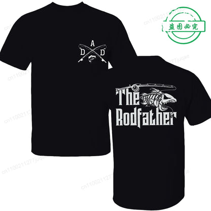 Men's Clothing Funny Fishing Shirt for Dad Print TShirt Fisherman Tee with Dad Joke Funny Tees Fashion Graphic Tshirts Clothing