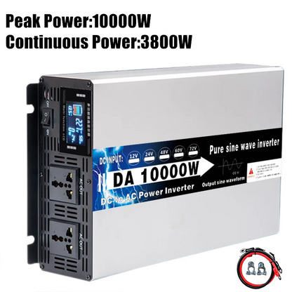 Solar Inverter 8000W 10000W 12000W Power Pure Sine Wave Inverters Inversor 24v 110v Onda Pura 12v 48v 220v Car Voltage Converter