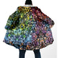 Winter Fashion Men's cloak Hippie Psychedelic Colorful Trippy 3D Printed Thick Fleece Hooded Cloak Unisex Warm Cape Coat DP103