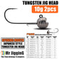 Mr JigginG Tungsten Jig Head 1g 1.5g 2g 2.5g 3g 3.5g 5.3g 7g 10g 14g Worm Hook for Soft Lure Tackle Fishing Accessories
