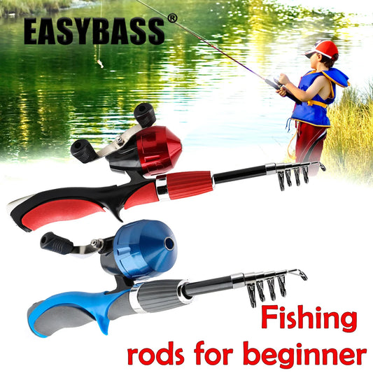 Children's Fishing Rod Beginner Fishing Rod Set Pig Mouth Wheel Belt Line Fishing Gear Set