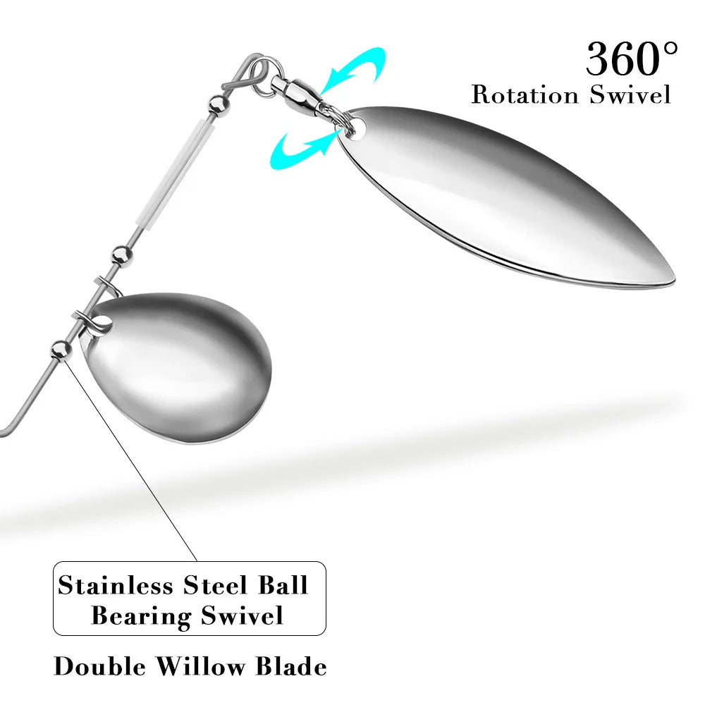 Sequin Lure Bait5Colorful Tassel Mustache Alloy10g15g20gFishing Gear