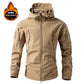 Men's Winter Autumn Softshell Fleece Jackets Waterproof Outdoor Fishing Hiking Hunting Thermal Camping Cargo Coats Warm M-5XL