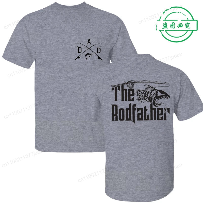 Men's Clothing Funny Fishing Shirt for Dad Print TShirt Fisherman Tee with Dad Joke Funny Tees Fashion Graphic Tshirts Clothing