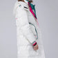 Winter Clothing Glossy Waterproof Coat Women Long 90% White Duck Down Coat Thick  Loose Outerwear Warm Down Jacket Hooded Parkas