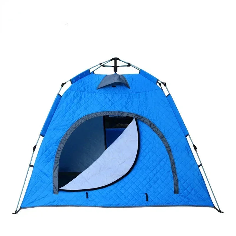 Portable Ice Fishing Shelter Easy Set-up Waterproof  Windproof Winter Tent for Outdoor Camping Hiking Cold Weather Protection