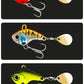Fishing Lure Set 5pcs Wobble Rotating Metal VIB Vibration Bait Spinner Spoon Jig Sea Lures Artificial Hard Baits Sequins Tackle