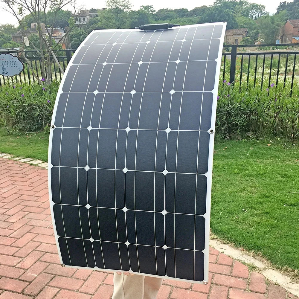 2000W solar panel, 18V flexible solar panel, efficient portable power supply, emergency charging, boat energy vehicle, household