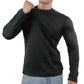 Men's Winter Thermal Long-sleeved T-shirt Wear Extreme Cold Weather Base Layer Top Fleece Lined Winter O-Neck Bottoming Shirts