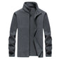 Winter fleece hiking jacket windbreaker for men Sportswear Wool lining thickened warm men's coat plus size overcoat