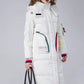 Winter Clothing Glossy Waterproof Coat Women Long 90% White Duck Down Coat Thick  Loose Outerwear Warm Down Jacket Hooded Parkas