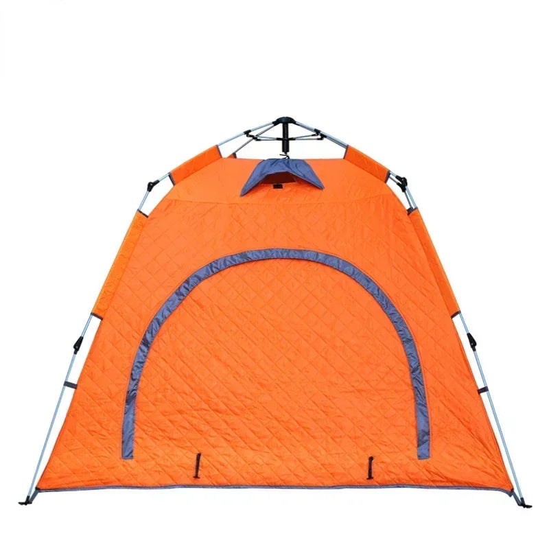Portable Ice Fishing Shelter Easy Set-up Waterproof  Windproof Winter Tent for Outdoor Camping Hiking Cold Weather Protection