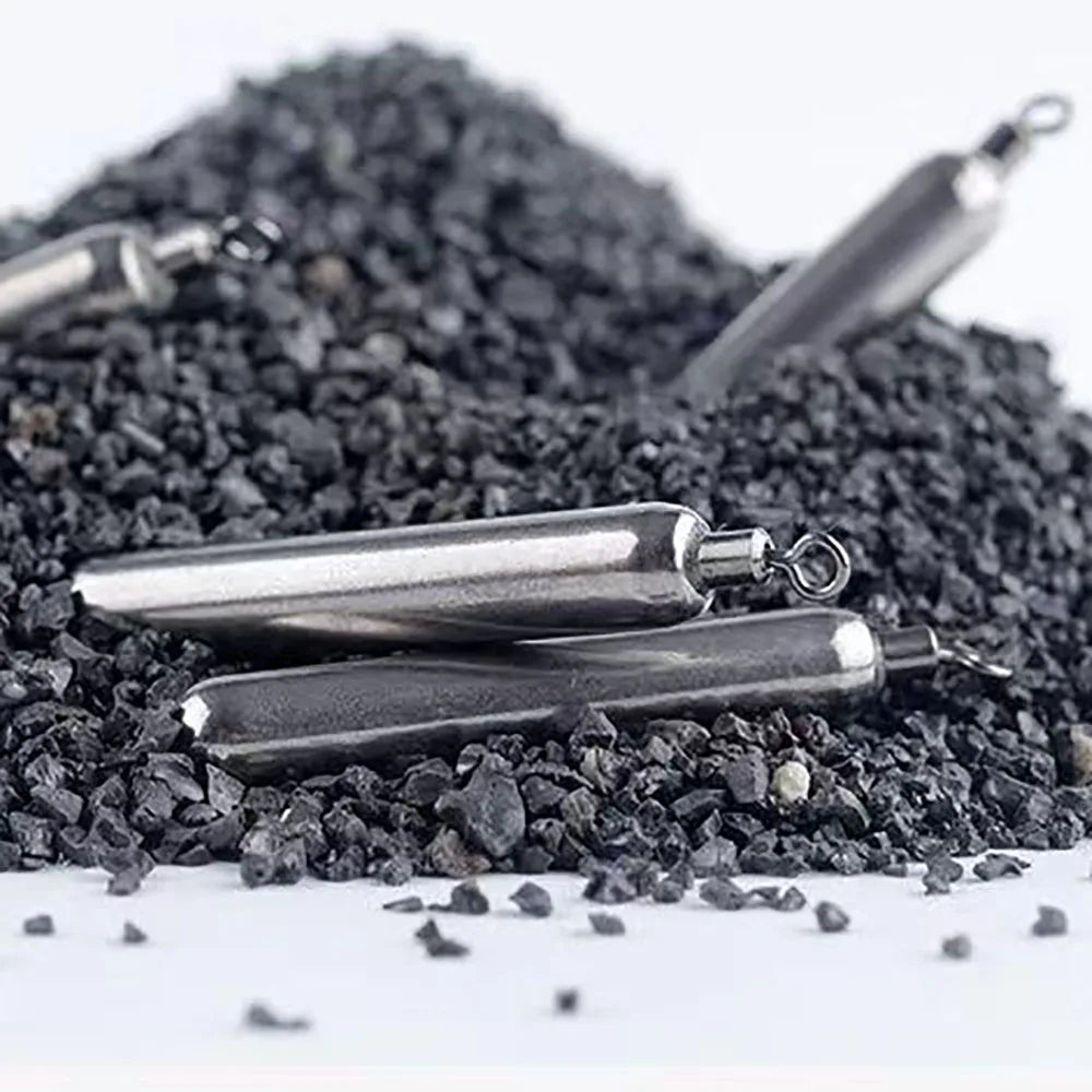 GOBAIT Tungsten Steel Fishing Weight 5PCS/Lot Sinker Mold 3.5g 5.3g 7g Tube Bullet Plumb PendantKit Pesca Metal Jig Cast Tackle