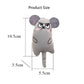 Cartoon animal toys are durable and bite resistant plush and interactive pet toys are suitable for cats to play at home