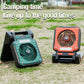Solar Powered Camping Light with Fan Folding Portable Desk Lamp  Rechargeable Battery for Outdoor Hiking Fishing Camping
