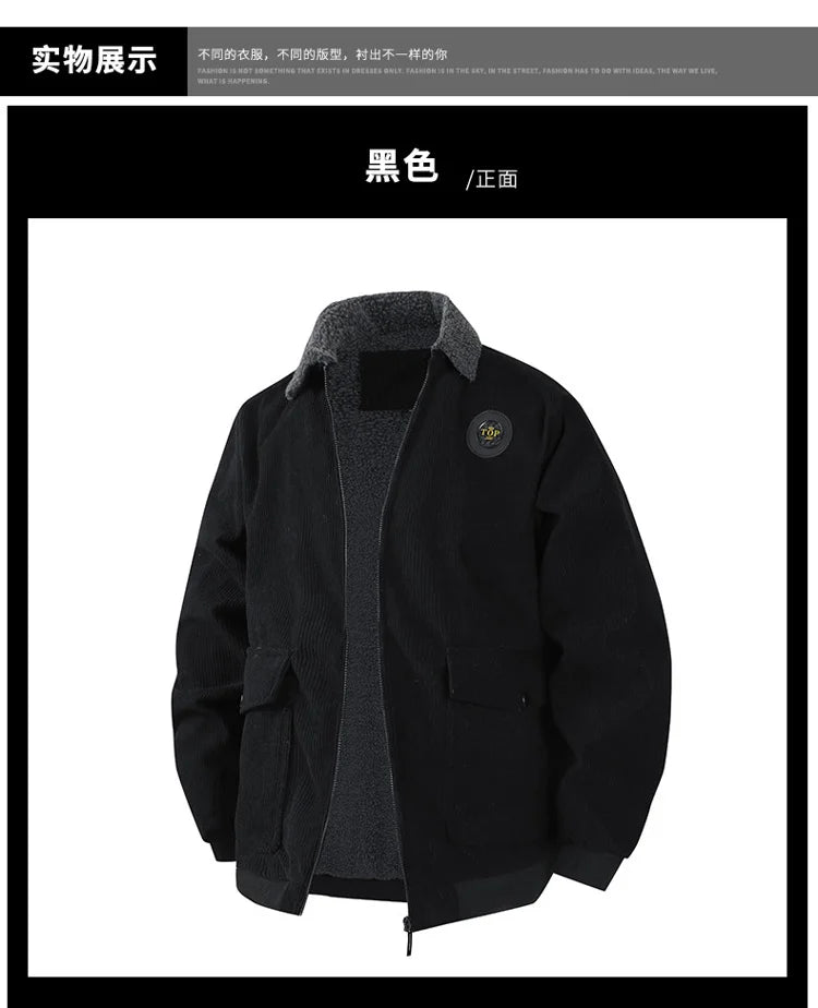 Winter Coat for Men Warm Lightweight Jackets Man Casual Fleeced Luxury Padding Clothing Fashion 2025 Deals Novelty In  Y2k style