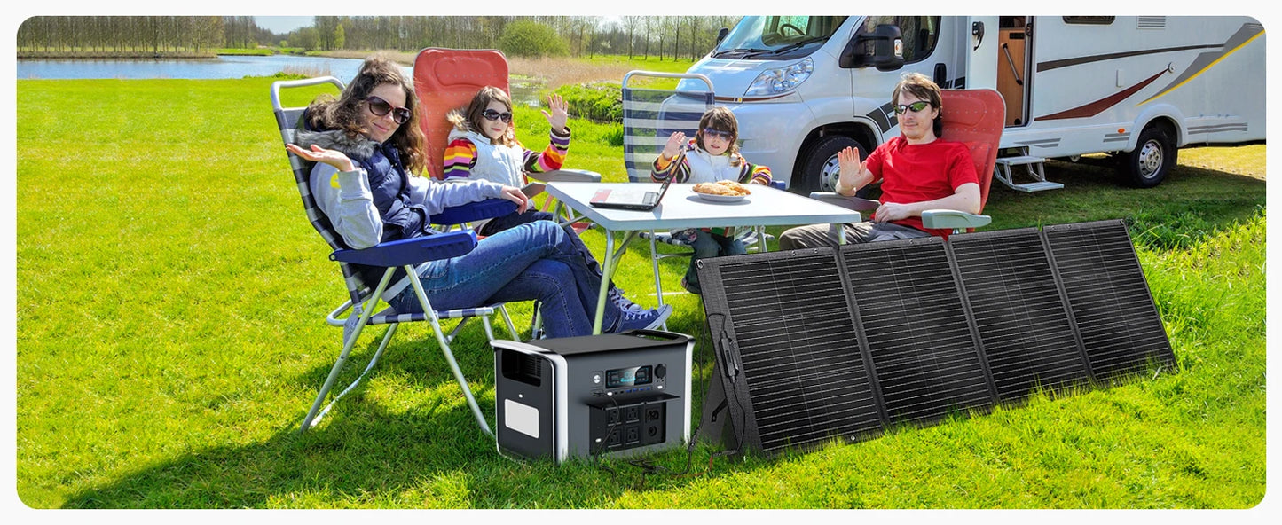 CTOLITY Factory XP1000 1024WH Outdoor Solar Generator 1800W Portable Power Station 200W 20.5V Solar Panel Solar Energy Systems