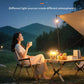 Solar Powered Camping Light with Fan Folding Portable Desk Lamp  Rechargeable Battery for Outdoor Hiking Fishing Camping