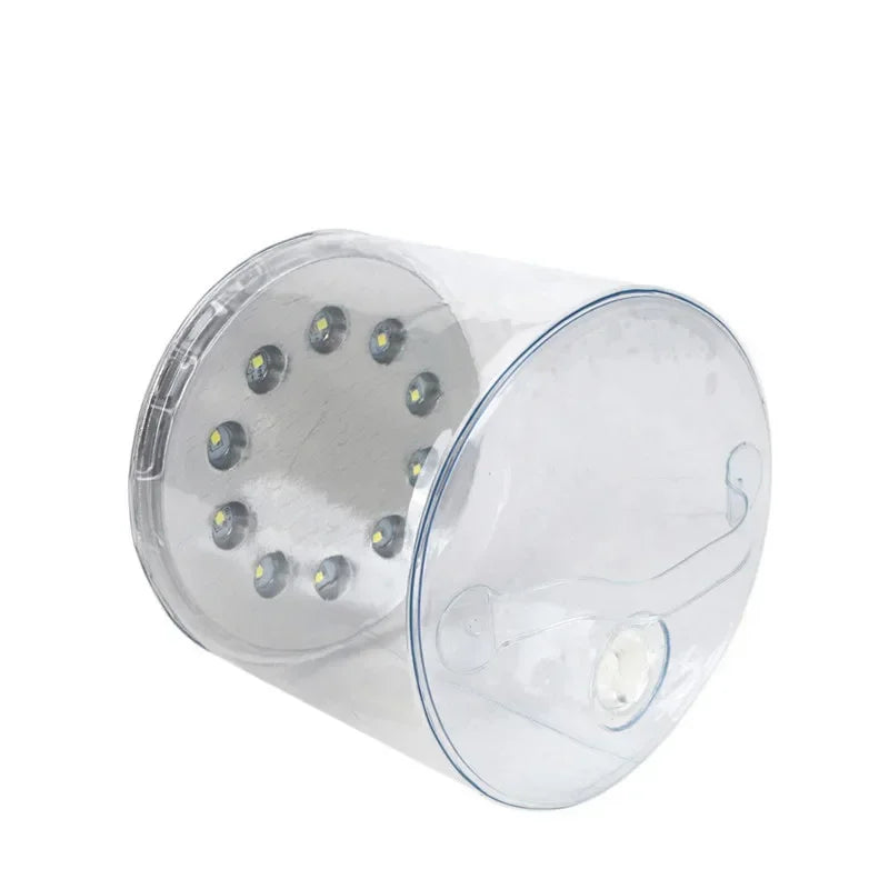 Solar Power Inflatable Camping Lights Outdoor LED Lamp Frosted Square Solar Panel Shed Light Emergency Hiking Lighting