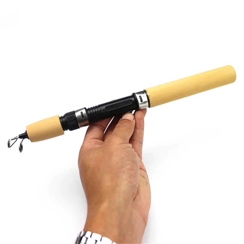 Ice Fishing Rod Ultra Short Telescopic Winter Rod Small Sea Rod Ice Fishing Set Luya Fishing Gear Supplies