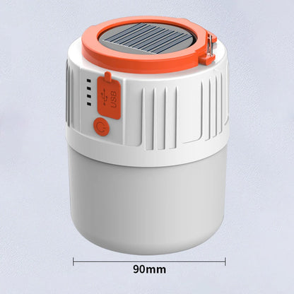 Solar Camping Light LED Bulb Portable Hanging Lantern USB Rechargeable Power Bank Outdoor BBQ Tents Lamp Hanging Emergency Light