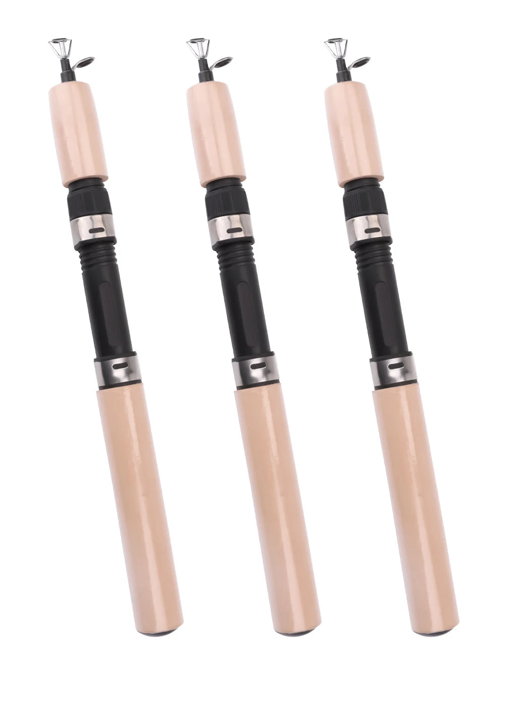 FISH KING Ice Fishing Rod Winter Short Fiber Telescopic Pole Portable Fish Trackle Accessories for Freshwater Saltwater