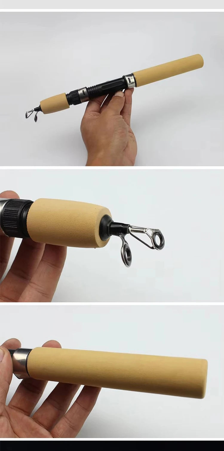 Weihe 60cm 80cm 100cm Fishing Tackle Carbon Mini Winter Ice Fishing Shrimp Rod