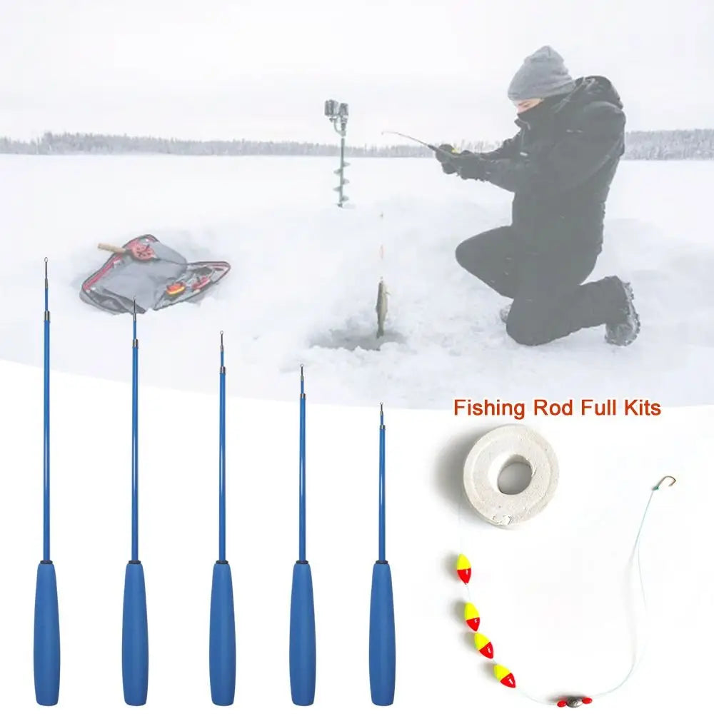 Telescopic Fishing Rod Glass Fibre Fishing Pole Casting Rod Fishing Rod Reel Lure Set Hooks Feeder Rod Combo Travel Fishing Gear