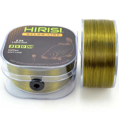 Hirisi 350m Super Strong Fishing Line Japan Monofilament Nylon Carp Fishing Line Fishing Accessories Nylon Line