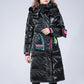 Winter Clothing Glossy Waterproof Coat Women Long 90% White Duck Down Coat Thick  Loose Outerwear Warm Down Jacket Hooded Parkas