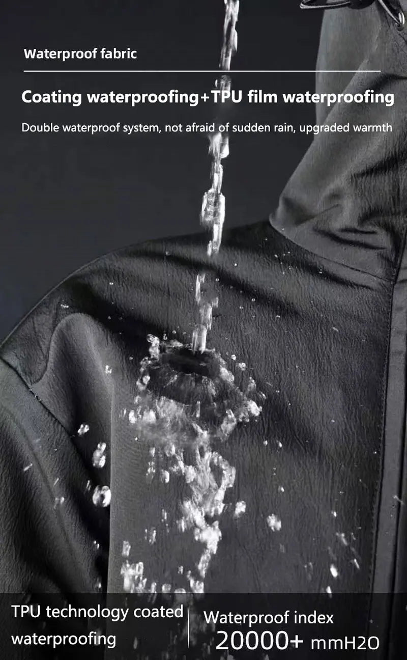 Winter Electric Motorcycle Winter clothes Windbreak Warm Thickened Plush Riding Cold-proof Clothing Outdoor Skiing Fishing Suits