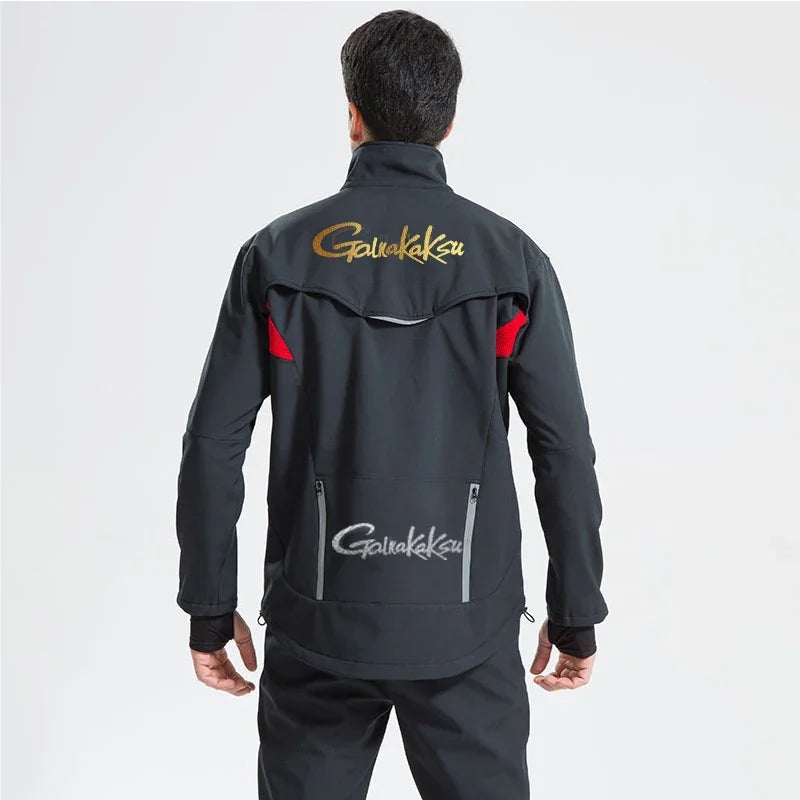 Winter Waterproof Fishing Clothing Suit Men Windbreaker Camping Fishing Jacket Fishing Pants Thick Fishing Clothes Warm Coat