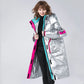 Winter Clothing Glossy Waterproof Coat Women Long 90% White Duck Down Coat Thick  Loose Outerwear Warm Down Jacket Hooded Parkas