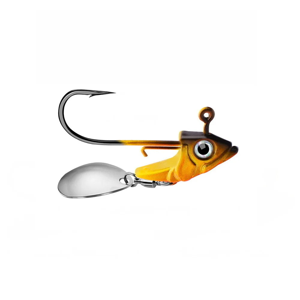 1pc Jig Head 7.5g 10.5g 15g Fishing Lures Sinking Rotating Sequin Metal Spoons Fishing Hooks Jigging Jigs Fishhook Baits Tackle