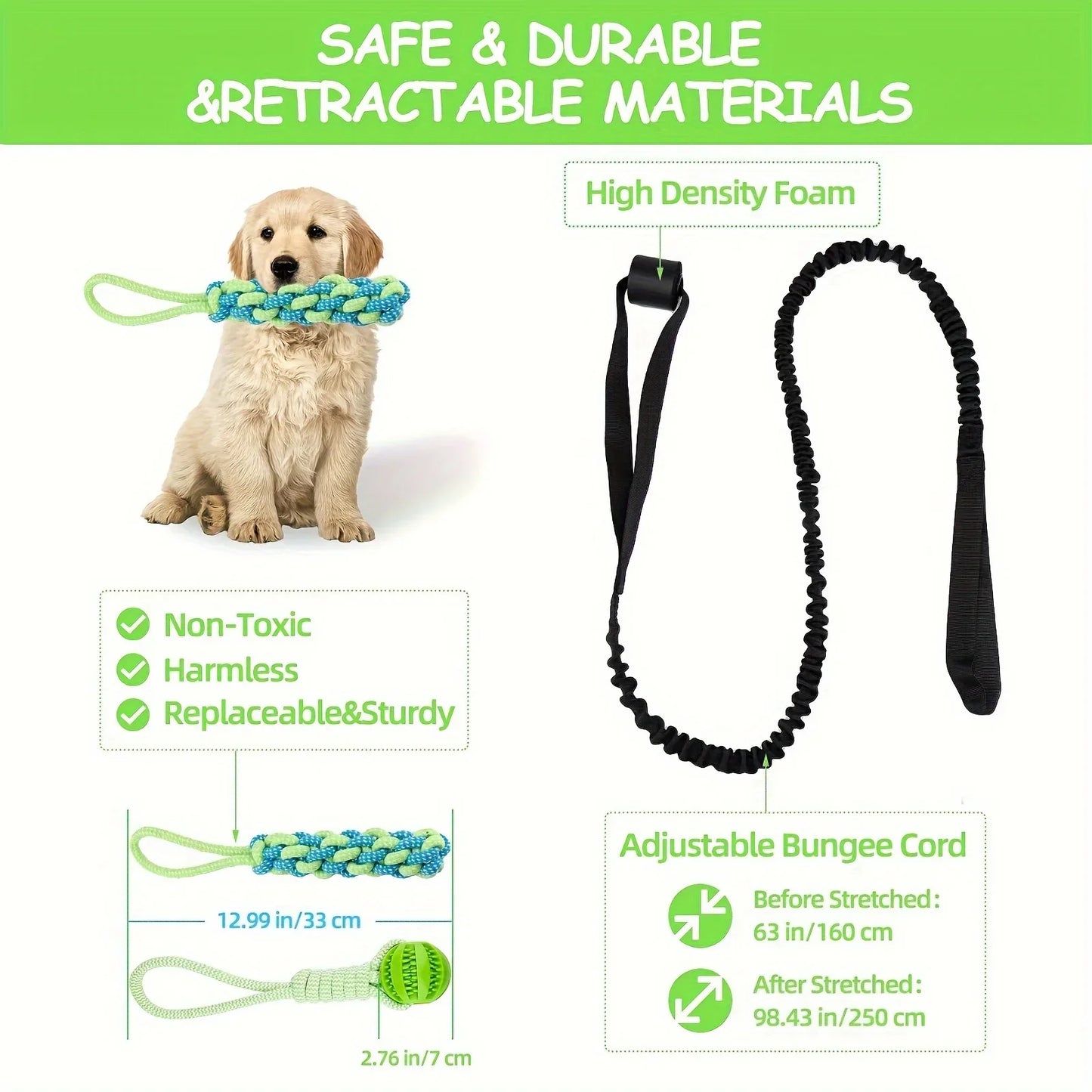3Pcs Pet Dog Toys for Large Small Dogs Toy Interactive Cotton Rope and Ball Dogs Teeth Cleaning Chew Toy Pet Accessories