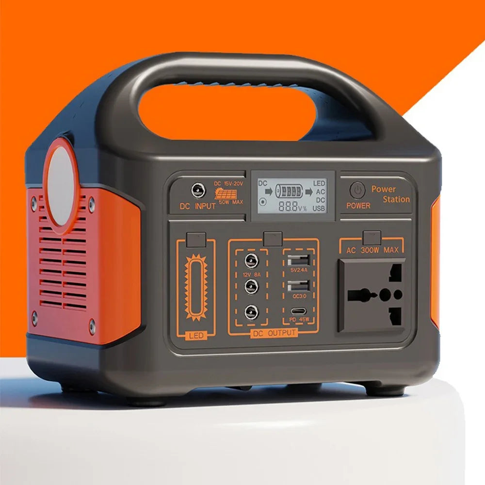 500W/300W/100W 460Wh/230Wh/76Wh LiFePO4 Portable Power Station Mobile Power Supply Solar Generator Built-in BMS 220V for Camping